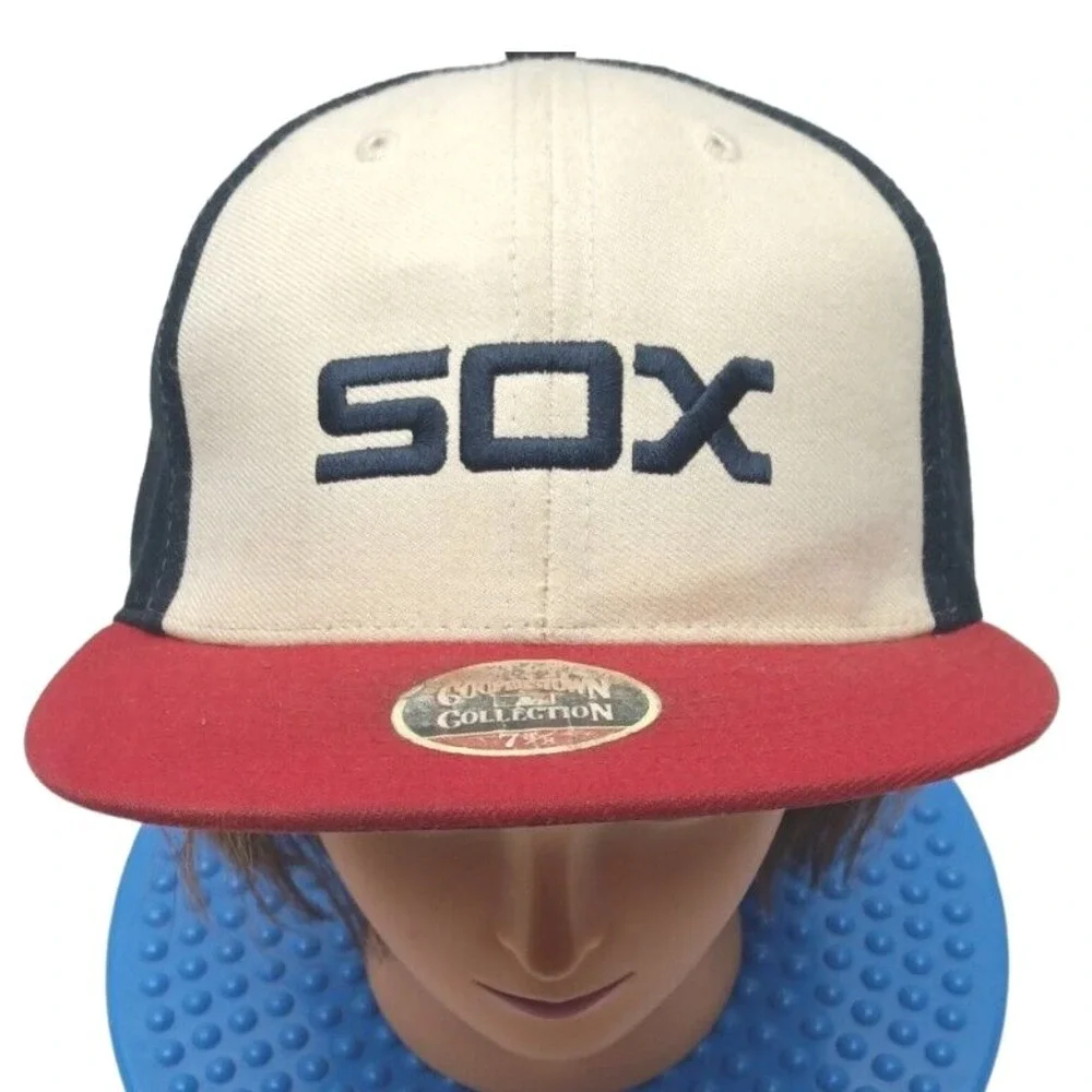 Chicago‎ White Sox MLB COOPERSTOWN COLLECTION Fitted Cap Hat 7 3/8 TWINS ENTER.